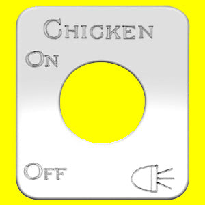 Woody's Kenworth stainless steel switch plate