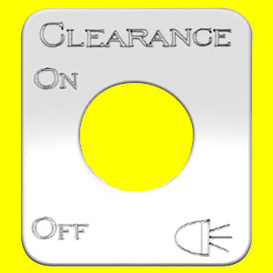 Woody's Kenworth stainless steel switch plate