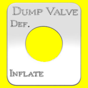 Woody's Kenworth stainless steel switch plate