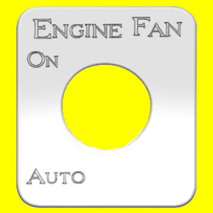 Woody's Kenworth stainless steel switch plate