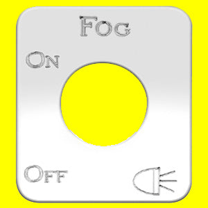 Woody's Kenworth stainless steel switch plate