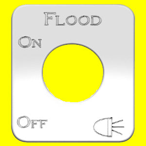 Woody's Kenworth stainless steel switch plate