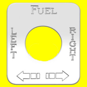 Woody's Kenworth stainless steel switch plate