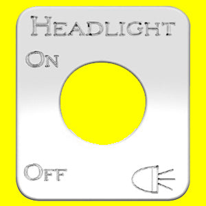 Woody's Kenworth stainless steel switch plate