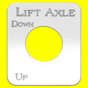 Woody's Kenworth stainless steel switch plate