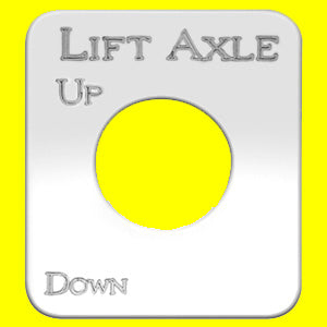 Woody's Kenworth stainless steel switch plate