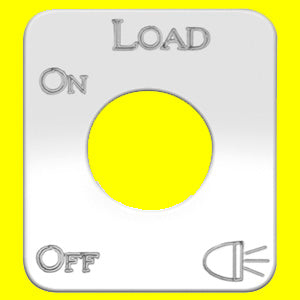 Woody's Kenworth stainless steel switch plate