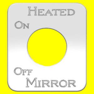 Woody's Kenworth stainless steel switch plate