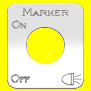 Woody's Kenworth stainless steel switch plate