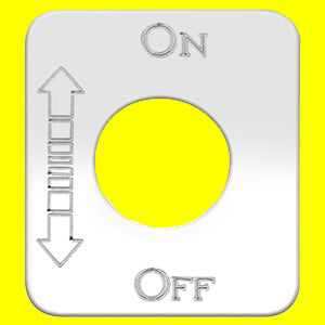 Woody's Kenworth stainless steel switch plate