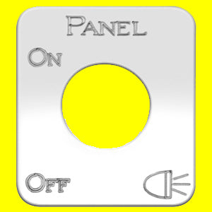Woody's Kenworth stainless steel switch plate