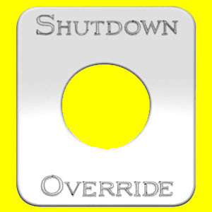 Woody's Kenworth stainless steel switch plate