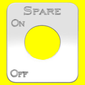 Woody's Kenworth stainless steel switch plate