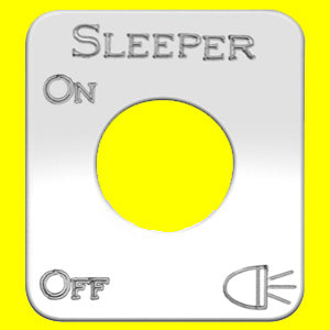 Woody's Kenworth stainless steel switch plate