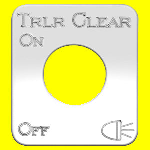 Woody's Kenworth stainless steel switch plate