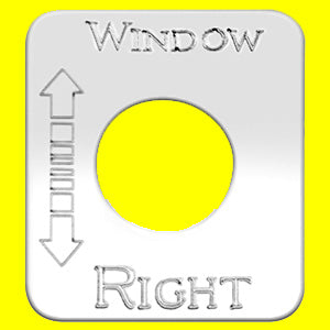 Woody's Kenworth stainless steel switch plate