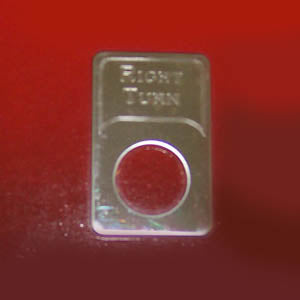 Woody's Kenworth stainless steel indicator light plate