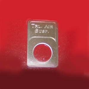 Woody's Kenworth stainless steel indicator light plate