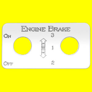 Woody's Kenworth stainless steel switch plate