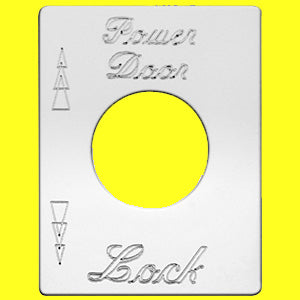 Woody's Peterbilt stainless steel switch plate