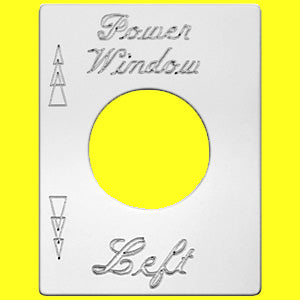 Woody's Peterbilt stainless steel switch plate