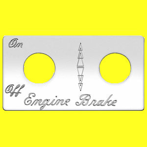 Woody's Peterbilt stainless steel switch plate