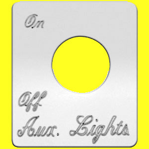 Woody's Peterbilt stainless steel switch plate