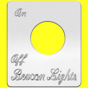 Woody's Peterbilt stainless steel switch plate