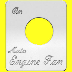 Woody's Peterbilt stainless steel switch plate