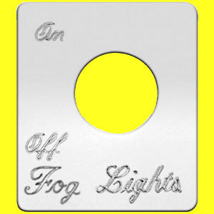 Woody's Peterbilt stainless steel switch plate