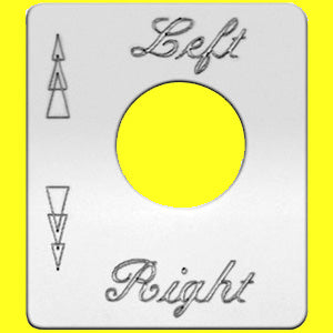 Woody's Peterbilt stainless steel switch plate