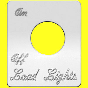 Woody's Peterbilt stainless steel switch plate