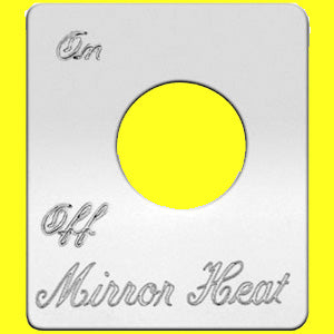 Woody's Peterbilt stainless steel switch plate