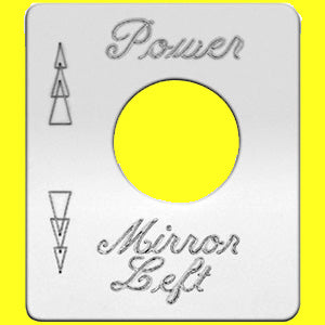 Woody's Peterbilt stainless steel switch plate