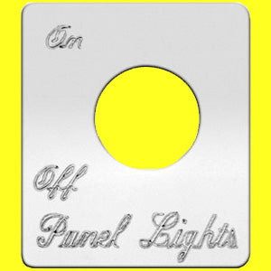 Woody's Peterbilt stainless steel switch plate