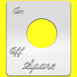 Woody's Peterbilt stainless steel switch plate