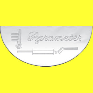 Woody's Peterbilt stainless steel gauge emblem
