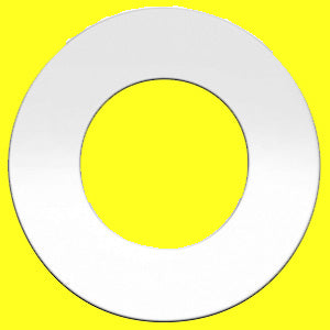 Woody's Peterbilt -2005 stainless steel tractor/trailer air brake valve hole surround - PAIR