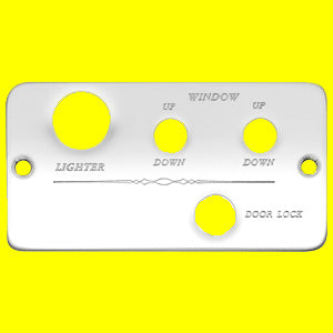 Woody's Freightliner switch plate panel w/right and left window, power door lock holes