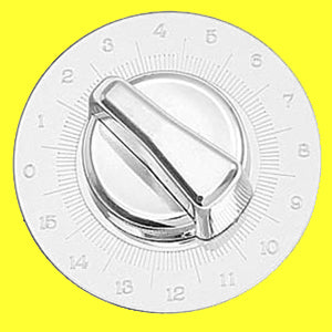 Woody's Kenworth chrome/stainless steel engine shutdown timer knob/plate set