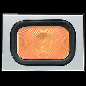 8" stainless steel channel w/1 rectangular light hole