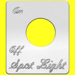 Woody's Peterbilt stainless steel switch plate