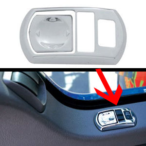 Kenworth T660/W900 2006+ chrome plastic mirror switch trim w/center button cover