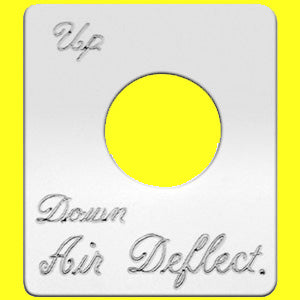 Woody's Peterbilt stainless steel switch plate