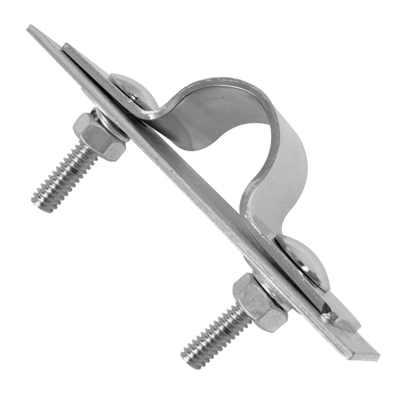 Stainless steel bumper guide mounting kit for plastic bumpers - PAIR