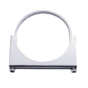 Chrome steel 5" diameter u-bolt exhaust mounting clamp