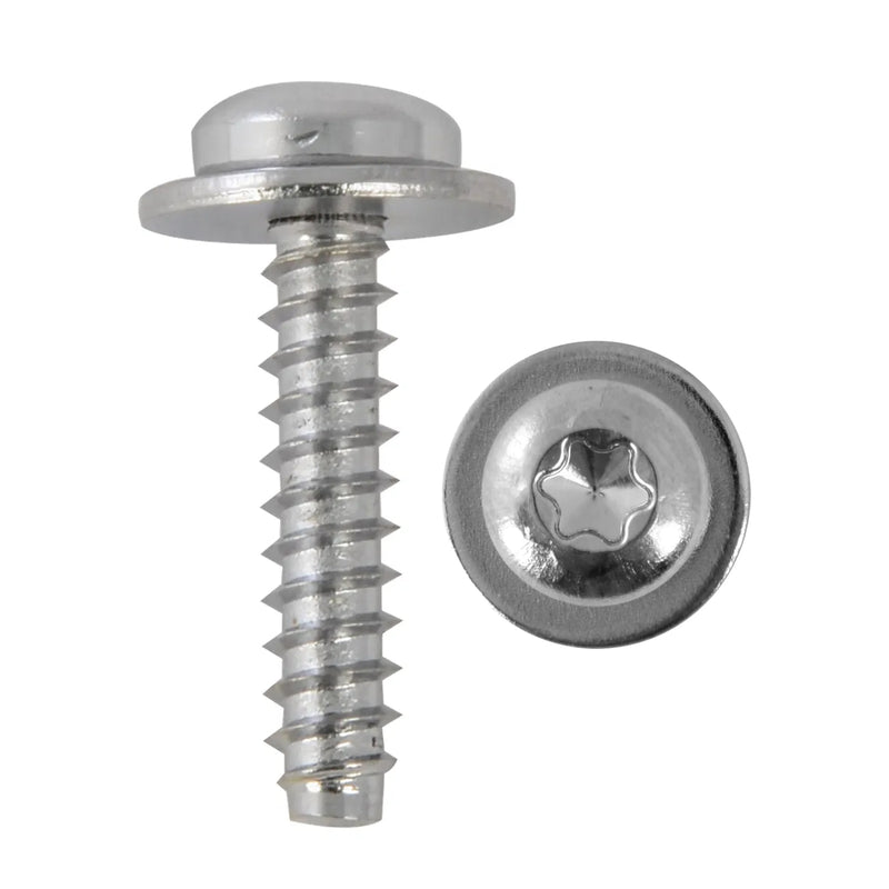 Freightliner Cascadia 2008-2018 chrome dash screws, plain - 3/pack