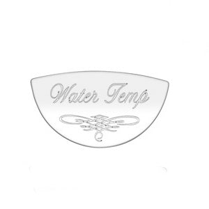 Woody's Peterbilt stainless steel gauge emblem