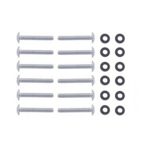 Peterbilt chrome steel mounting screws for gear shift cover - 12/PACK