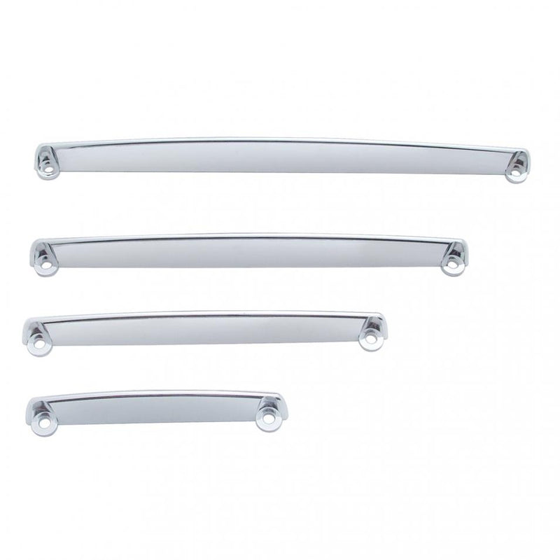 Kenworth -2001 chrome plastic dash visors - set of 4 w/mounting screws